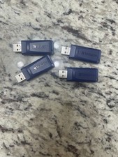 Verbatim 32GB Slider USB Flash Drive USB 2.0 Thumb Drive – Blue (4 Pack) picture