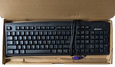 Inland QWERTY 70127 Wired PS/2 Black Soft Touch Quiet Ergonomic Keyboard picture