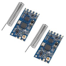 2pcs HC-12 433Mhz SI4463/SI4438 Wireless Serial Port Module 1000M Replace Blu... picture