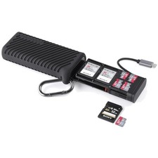 High-Speed 2-in-1 SD Card Reader USB-C Black picture