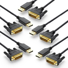 5 PCS 6 FT DisplayPort To DVI D Cable Adapter Male To Male For Monitor picture