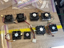 Lot of 8 Vintage Socket 370 CPU Coolers | Intel, Vantec, Evergreen, Ball Bearing picture