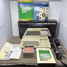 Texas Instruments TI-99/4A  Home Computer In Box TESTED With Cables Games picture