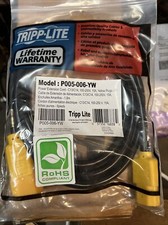 Tripp Lite Model: P005-006-YW, C13/C14, 100-250V, 15A 6ft Ext Pwr Cord Yellow picture
