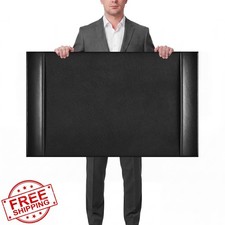 Saysurey Leather Desk Pad Protector with Side Rails, Executive Office Desk Ma... picture