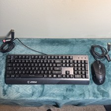 MSI Vigor GK30 Gaming Mechanical Keyboard and Mouse Wired USB FULLY FUNCTIONAL picture