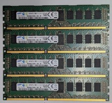 Lot of 4 Samsung 4GB 2Rx8 PC3L-12800R DDR3 1600MHz ECC REG Server RAM M393B5273D picture