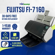 Fujitsu Fi-7160 Duplex Color SheetFed ADF Document Scanner w/COMPLETE SET picture