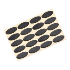 Oval Mouse Feet Pads 0.7mm for Gaming Mouse Feet Replacement Black 20 Pcs picture