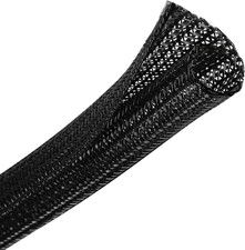 Cable Management Sleeve, Split Design, 25FT - 1/2 Inch, Black picture
