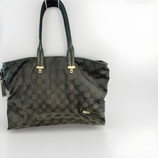 Tumi The Signature Collection Shoulder Bag Tote Black Monogram Laptop Travel picture