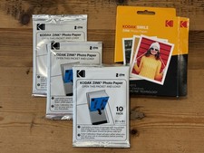 Kodak 3.5x4.25” Premium Zink Photo Paper, 30 Sheets, 10 per pack.  picture