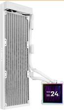 Lian Li HydroShift II LCD-S 360 Fanless Liquid CPU Cooler, Square LCD,White 3.4