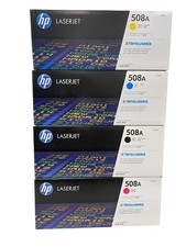 NEW Genuine HP LaserJet 508A Toner Cartridge Set CF360A CF361A CF362A CF363A picture