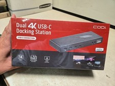 CODi Dual 4K Universal USB-C Docking Station A01200 - SEALED picture