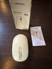 TECKNET TK-MS006 Wireless Optical Mouse 1600 DPI 3-Button Scroll Wheel White picture