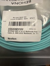 BEHONA 2M/7ft LC to LC Fiber Patch Cable OM3, 50/125um Multimode, 10GB Duplex picture
