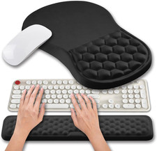 juego de alfombrilla de raton y reposamunecas de gel para teclado y ordenador picture