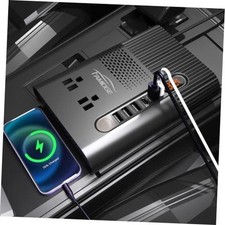 300W Car Power Inverter 12V to 110V PD3.0 QC3.0 Fast Compact 300W Ultra Black picture