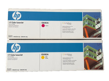 HP 824A LaserJet Toner Lot of 2 Magenta CB383A Yellow CB382A Brand New Sealed picture