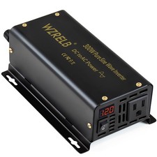 WZRELB 300W Pure Sine Wave Power Inverter 600W Peak DC 24V to 110V AC Car Ada... picture