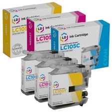 LD  3 Pack LC105 for Brother LC105C LC105M LC105Y MFC-J4310DW MFC-J4410DW J4510 picture