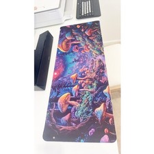 Psychedelic Trippy Mushroom Forest Large Gaming Mouse Pad 31