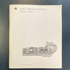 Apple II High-Speed SCSI Card Owner's Guide Manual Book Vintage Apple picture
