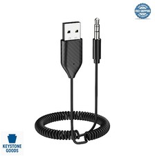 Bluetooth Aux Adapter 5.2 Hands-Free Calls for Car Speaker Metal Plug In USB picture