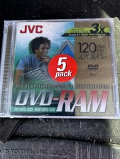 JVC DVD-R DVD-RW Blank Media 4.7 GB 120 Minutes 5 Pack picture