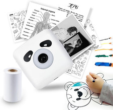 Vretti Sticker Printer, TP6S Print Pod Mini Printer, 300DPI Thermal Sticker Make picture