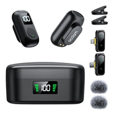 Occiam Wireless Clip-On Lavalier Mic Set, Noise Reduction, USB-C/Lightning picture
