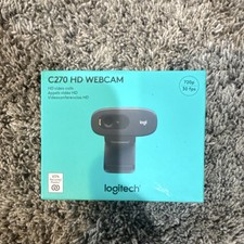 Logitech C270 USB-A HD Webcam 720p 30fps Built-in Microphone, Black picture