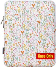 Case for 9-11 Inch Tablet Sleeve Bag, Padded Carrying Case, White Floral picture