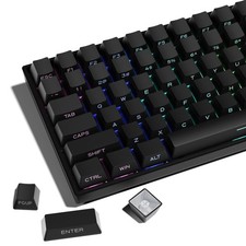 XVX PBT Side Print Keycaps Double Shot Shine Through Black OEM 136 Keys Set picture
