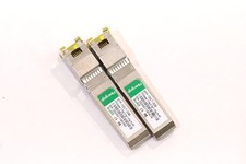 Lot of 2 Fibergaga 10GbE 30m SFP+ Transceiver Module P/N: SFP-10G-T-30M Tested picture