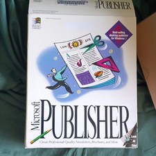NEW Microsoft Publisher for Windows 2.0 Floppy Discs.  picture