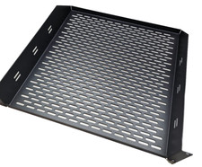 New Great Lakes  7206-FM 2U Front Mount Vented  Cantilever Shelf,  Black, 60Lbs picture