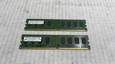 Micron 3GB DDR2-800 PC2-6400U 1GB 2GB MT8HTF12864 MT16HTF25664 Lot Of 2 picture