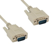6-25ft DB9 9 Pin Serial Cable Cord RS232 28AWG Male M/M Molded D-Sub Port PC Mac picture