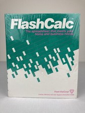 APPLE II Plus IIe IIc Software FlashCalc Spreadsheet Program All Original New picture