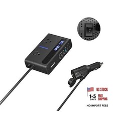 200W Car Power Inverter USB C Car Charger Adapter Fast Charging 65W picture
