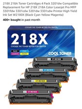 Cool Toner 218X 4 Pack High Yield Laser Printer Toner Cartridges No Chip picture