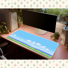 Pokemon Pixel Art Ocean Landscape Desk Mat Mouse Pad Retro Gaming Blue picture