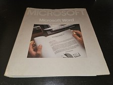 1984 Microsoft Word for Apple Macintosh Manual Spiralbound 034-096-001 picture