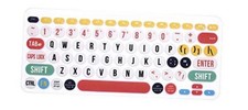 English Silicone Keyboard Cover Compatible for Logitech Creative Rainbow Font picture