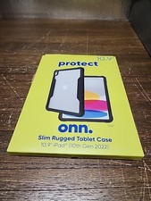 Onn Slim Rugged Tablet Case for iPad 10th Generation 2022 (10.9