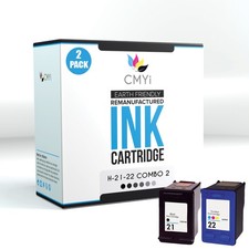 CMYi 2-Pack Replacement HP 21 22 Ink Cartridges for HP Deskjet F4100 F4135 F394 picture
