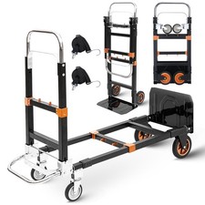 Upgraded 3 in 1 Folding Hand Truck, 500lbs Capacity Heavy Duty Convertible Do... picture