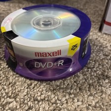 Maxell 25 Pack DVD+R 16X Disc Blank Media 4.7GB / 120Min NEW picture